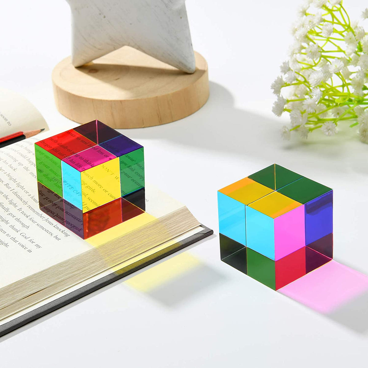 CMY Cubes set shown with its packaging