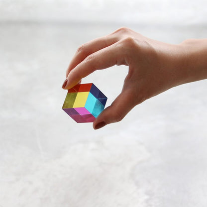 The Original CMY Cube shown on a plain background